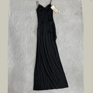NWT 3Wishes Women’s Black High-Low Evening Dress w/ Spaghetti Straps (size M)